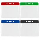 Plastic Badge Wallets with colour top