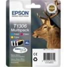 Epson T1306 CMY Multipack Ink Cartridges (Stag)